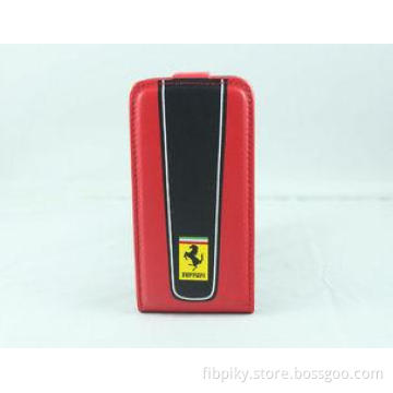 Red Ferrari Galant iPhone4 Leather Cases With All Around Pr